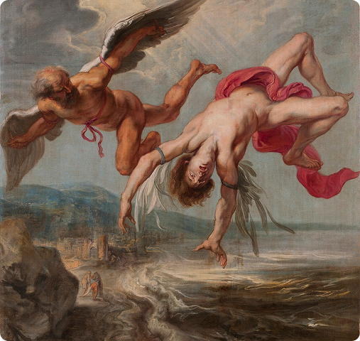 Якоб Петер Гови. «Падение Икара», 1636–1638 годы / Museo del Prado / Wikimedia Commons