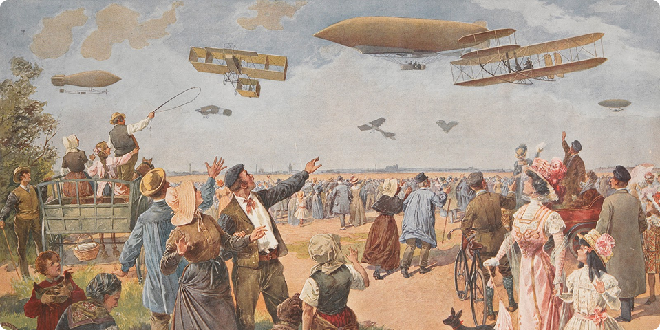 Жюль Мюнье. «Воздушная выставка», ок. 1908 года / Heritage Images / Getty Images