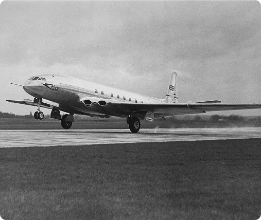 Прототип реактивного авиалайнера De Havilland DH.106 Comet 1, 1950 год / Hulton Archive / Getty Images